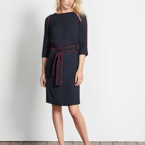 6 Boden 3/4 Sleeve Kelly Dress in Navy/Red